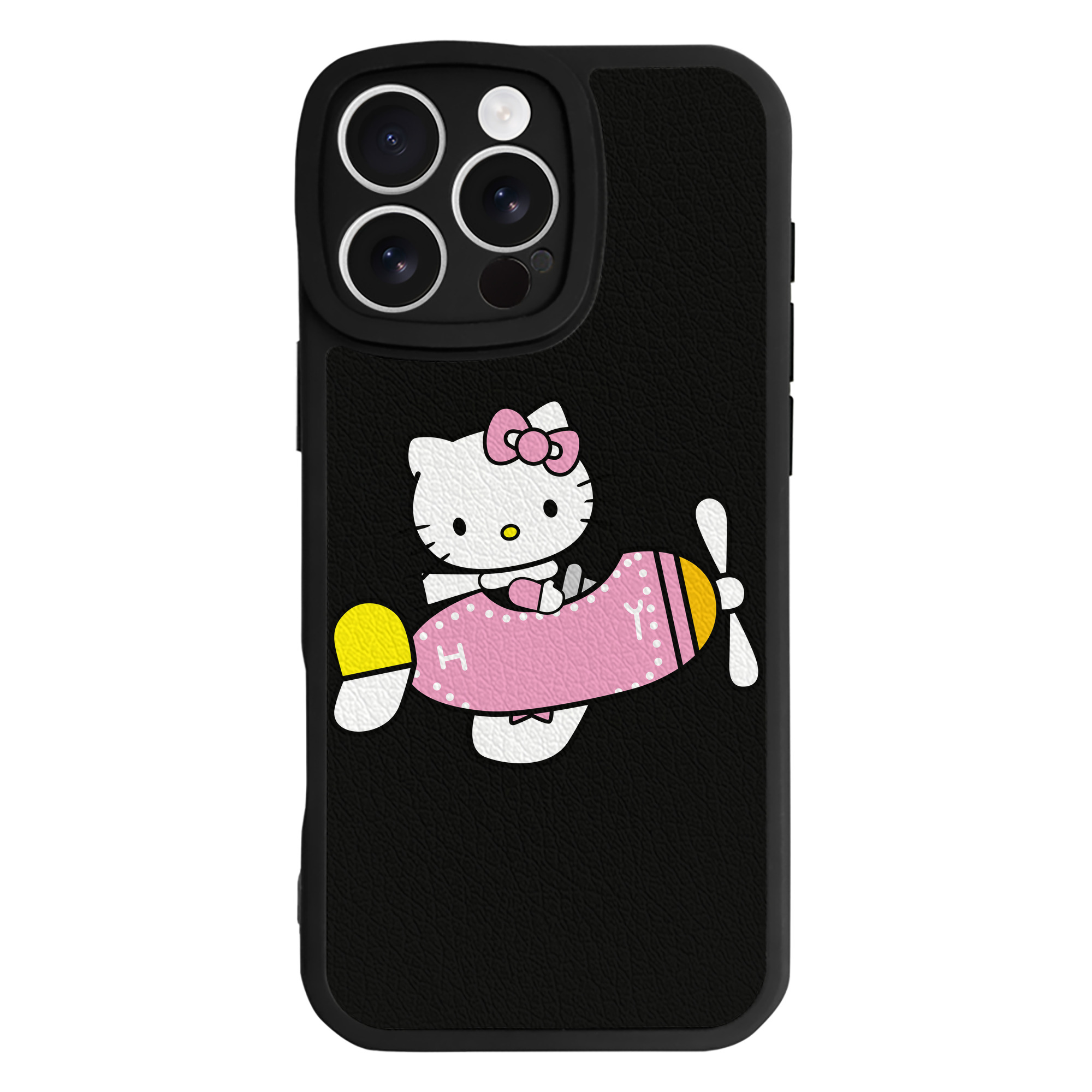 （画像用） Hello Kitty ハローキティ 【iPhone 16シリーズ対応】シリコンスマホケース（レザー調） 材質：シリコン